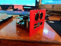 Rpi 4 + BitWizard DMX shield mounting plate by LaserNinja