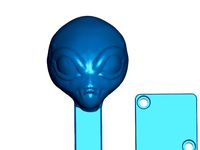 Area 51 Alien Mailbox Flag and Mount by ToaKamate