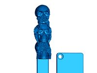 3 Wise Skulls Mailbox Flag and Mount (Repost) by ToaKamate