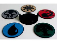 Multicolor Magic Coasters (With Holder) by coblee