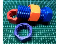 Two Way Hex Cap Screw & Nuts by AdamWP