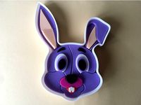 3D puzzle - Rabbit face by 3d-nest