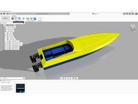 RC Speed Boat Hull by BernardGreeff