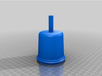 3D printed mold for planter with drainage hole by ItsES