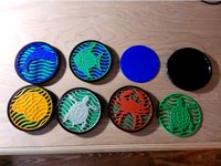 Water theme coasters - multicolor by svhillis