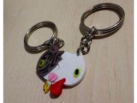 Couple of cats keychain by Yasgo