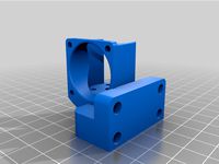 Dragon Hotend Mount for Jubilee Printer With BMG Toolplate by edsped