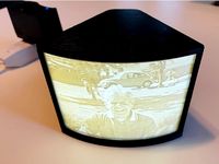 Curved Lithophane Box by DCRobotics