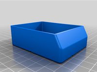 Small storage system Bin remix 57x76 mm with less cross pattern by Sebbale