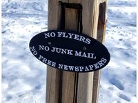 No Junk Mail Sign by MechEnginerd