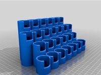 The Army Painter paint bottle stand, with OpenSCAD source by rlb408