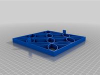 Stampo Cementina a Cerchi 20X20 cm by creativesolutions-lab