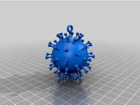 Covid-19 Multicolor Cristmas Ornament by nitrogaute