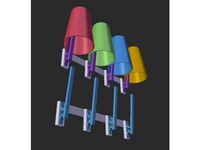 Sticky Hangers for Drinking Glasses or Cups by citrabenda