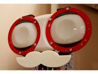 Meccano Meccanoid handlebar moustache  by ron-d