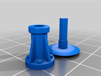 2 Part Buffers for Tenmille 7 Plank Wagon Gauge 1 by jambry_a by ghostcult