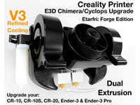 Dual Extrusion for Creality Printer - Chimera / Cyclops Mount by etarfri-org