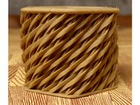 Hex shaped woven basket with a twist by JMP