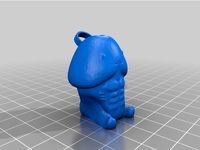 Muscular Ding Ding Keychain by JohnJohnsonJohn