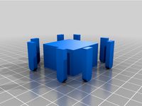 TrueTiles 2x2 Magnetic Base Cutout (3mm by 6mm magnets) by AdamHether
