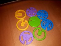 Variable Montessori interlocking discs (no glue needed) by smejch