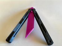 Balisong, or butterfly knife, fully 3D printed by LorenzoDesigned