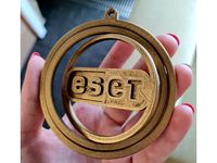 Gyroscopic Christmas Decoration with ESET logo by xKatka
