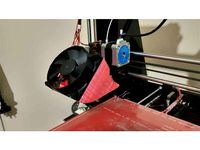 Fan Duct (8cm fan) for Geeetech i3 and similar (MK8 extruder) by demonetized
