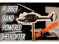 3D printed Rubber Band Powered Helicopter by Roolaid