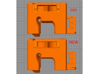 CR-10 / Ender Hotend Cover For Stock Fans With Modified Upper Fan Input and BL-Touch by PTommaselli