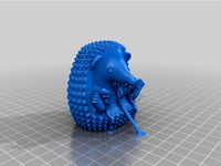 Sitting Hedgehog with Supports by ViestursR