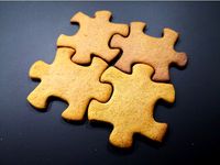 Puzzle piece cookie cutter / ginger bread by milesson
