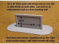 N Scale Brick Walls..... by Sumner