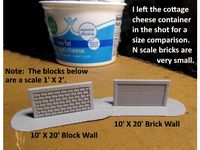 N Scale Brick Walls..... by Sumner