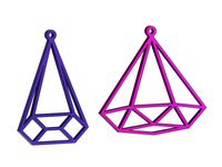 Diamond earrings pendant by DanTech