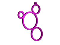 Circle earrings pendant by DanTech