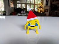 3D Emoji Santa hat by tracy216