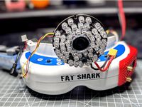 Fatshark goggle to cam and infrared led ring adapter by rfoerster