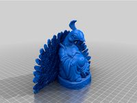 Peacock Buddha (v2) Easier Print by ToaKamate