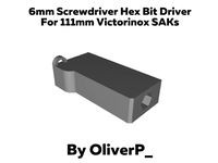 6mm Bit Driver for Victorinox 111mm SAK by OliverP_