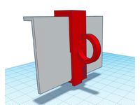 Holiday lights string mounting clip by DLFR