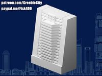 GreebleCity Cyberpunk: Wall Variant by Fisk400