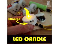 USB rechargeable LED Candle, Tea Light by jtronics