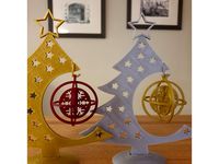 Snowflake Christmas bauble with rings by CheesmondN