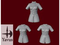 3 Variants of Scale Mail (Medium Armor - Female) - Tabletop Kitbashing by Yavus