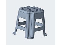 Plastic stool by Fireking123