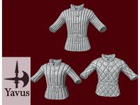 Padded Armor 3 Variants of Gambeson (Light Armor) - Tabletop Kitbashing by Yavus