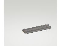 Playmobil train straight rail track by robert190