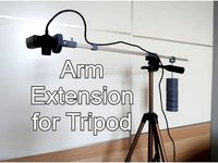 Vertical arm extension for camera tripod by GlobGalab