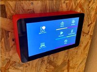 Clean Raspberry 7" wall mount housing by Eisbaerks